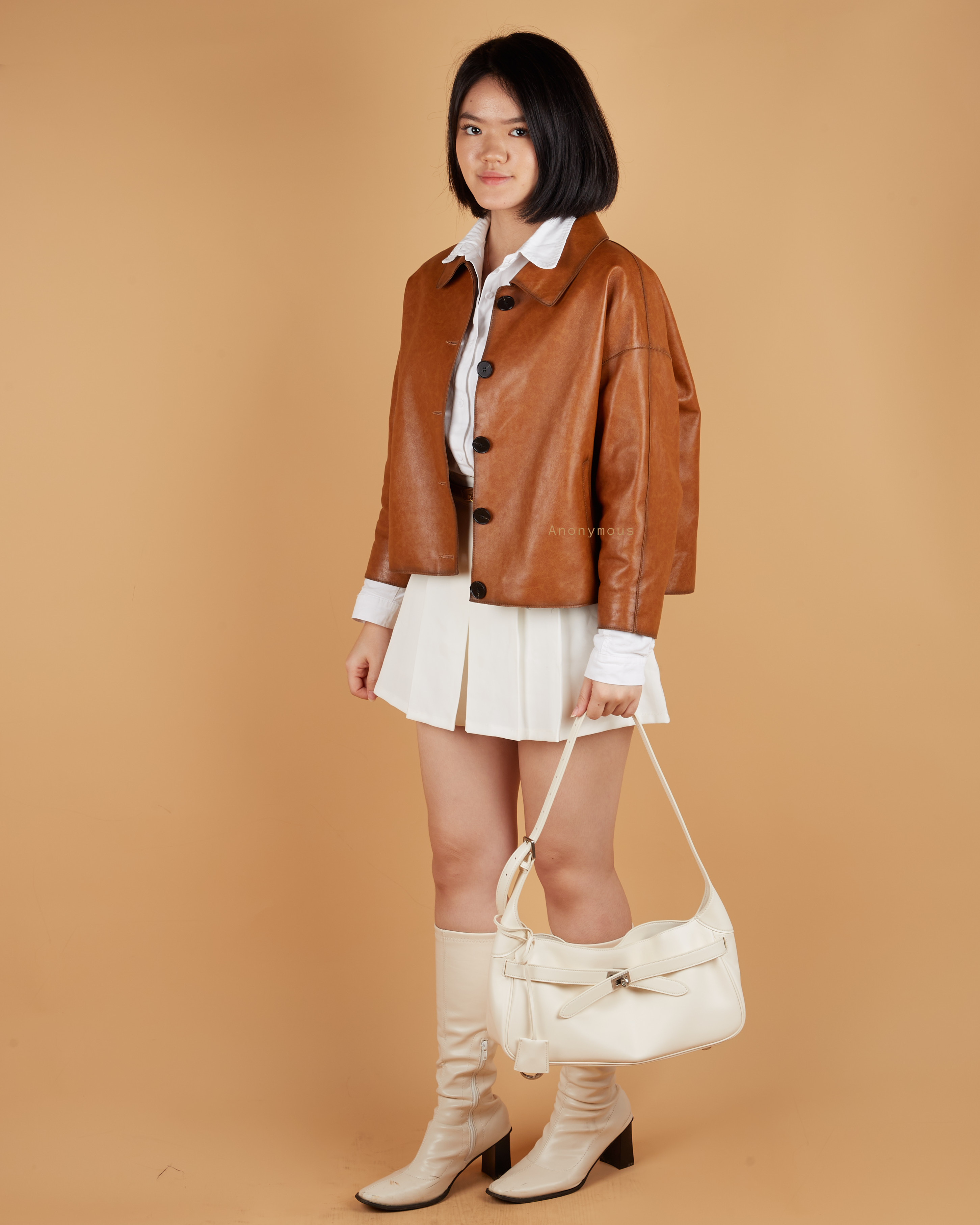 Anonymous Zorro East West Lambskin Leather (Tas Kulit)