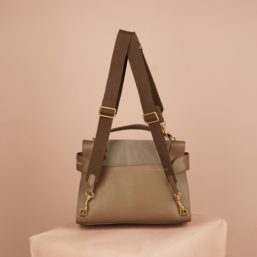 Anonymous Cilla Double Straps 28 Suede Leather No Brand (Tas Kulit)