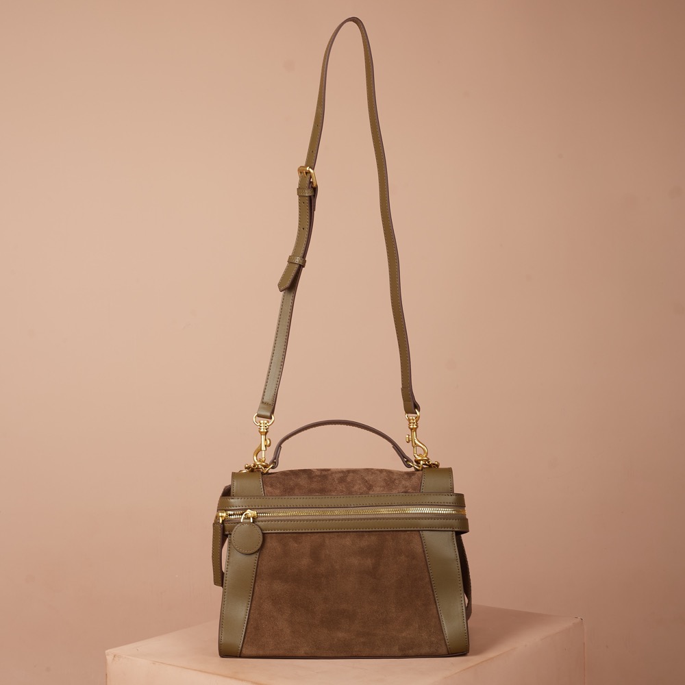 Anonymous Cilla Double Straps 28 Suede Leather No Brand (Tas Kulit)