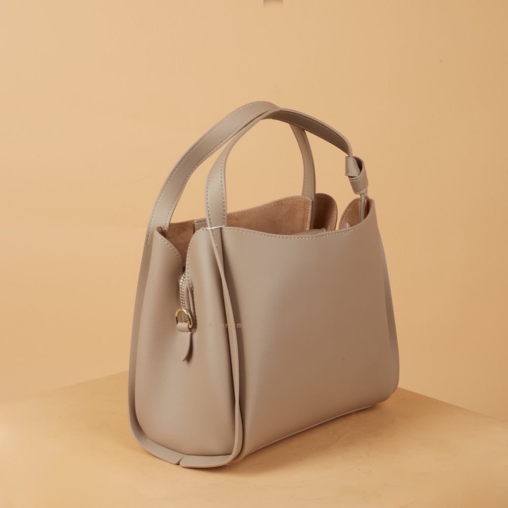 Anonymous Lika Square Top Handle Bag Swift Leather No Brand (Tas Kulit)