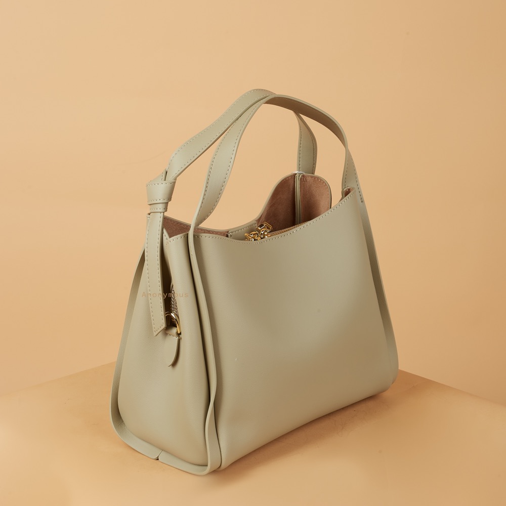 Anonymous Lika Square Top Handle Bag Swift Leather No Brand (Tas Kulit)