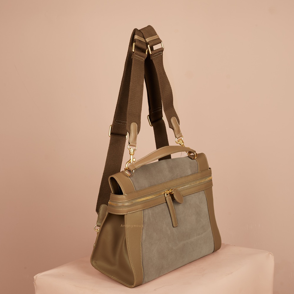 Anonymous Cilla Double Straps 28 Suede Leather No Brand (Tas Kulit)