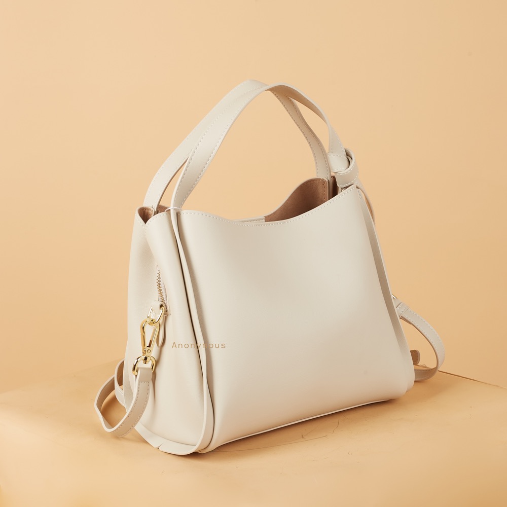 Anonymous Lika Square Top Handle Bag Swift Leather No Brand (Tas Kulit)