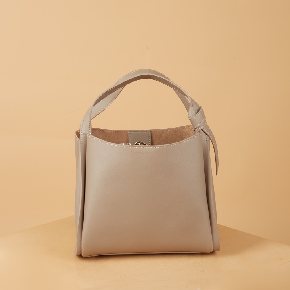 Anonymous Lika Square Top Handle Bag Swift Leather No Brand (Tas Kulit)