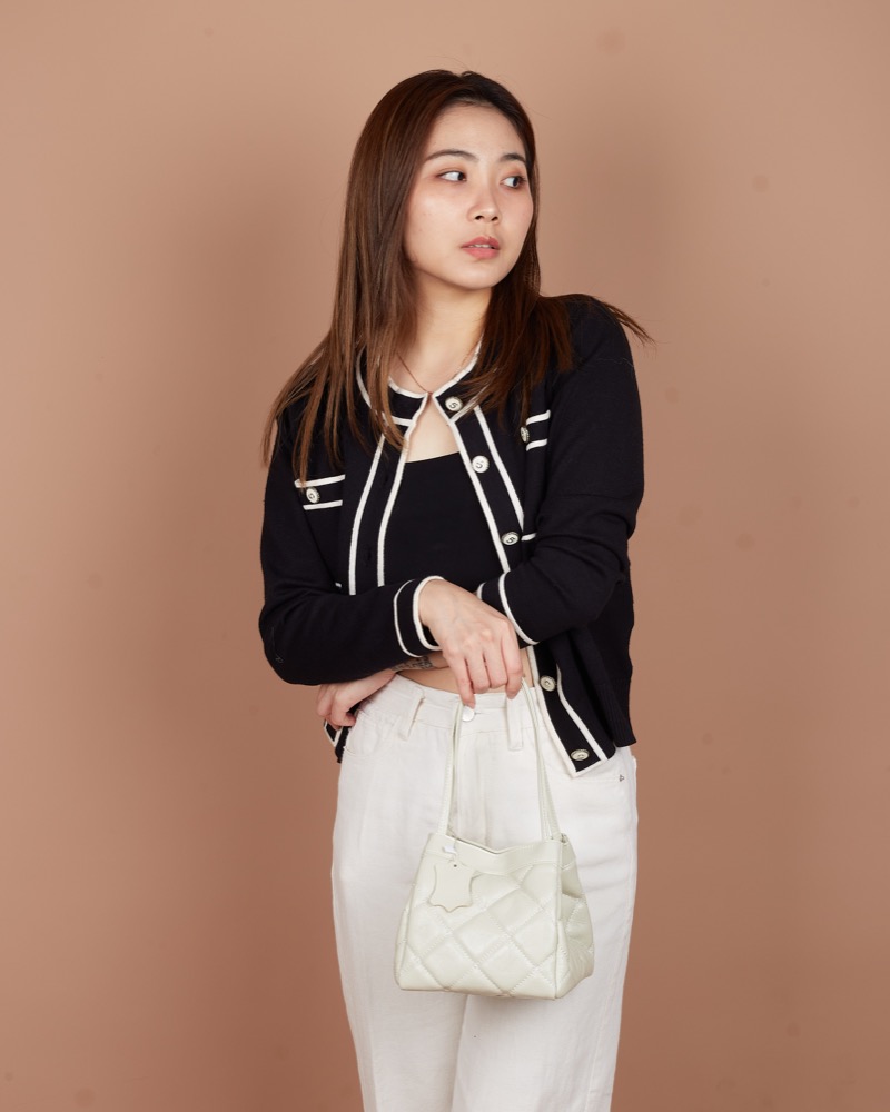 Anonymous Willow Mini Bucket Bag Croco Embosse Leather No Brand (Tas Kulit)