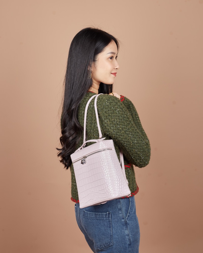 Anonymous Louise Backpack Croco Leather No Brand (Tas Kulit)