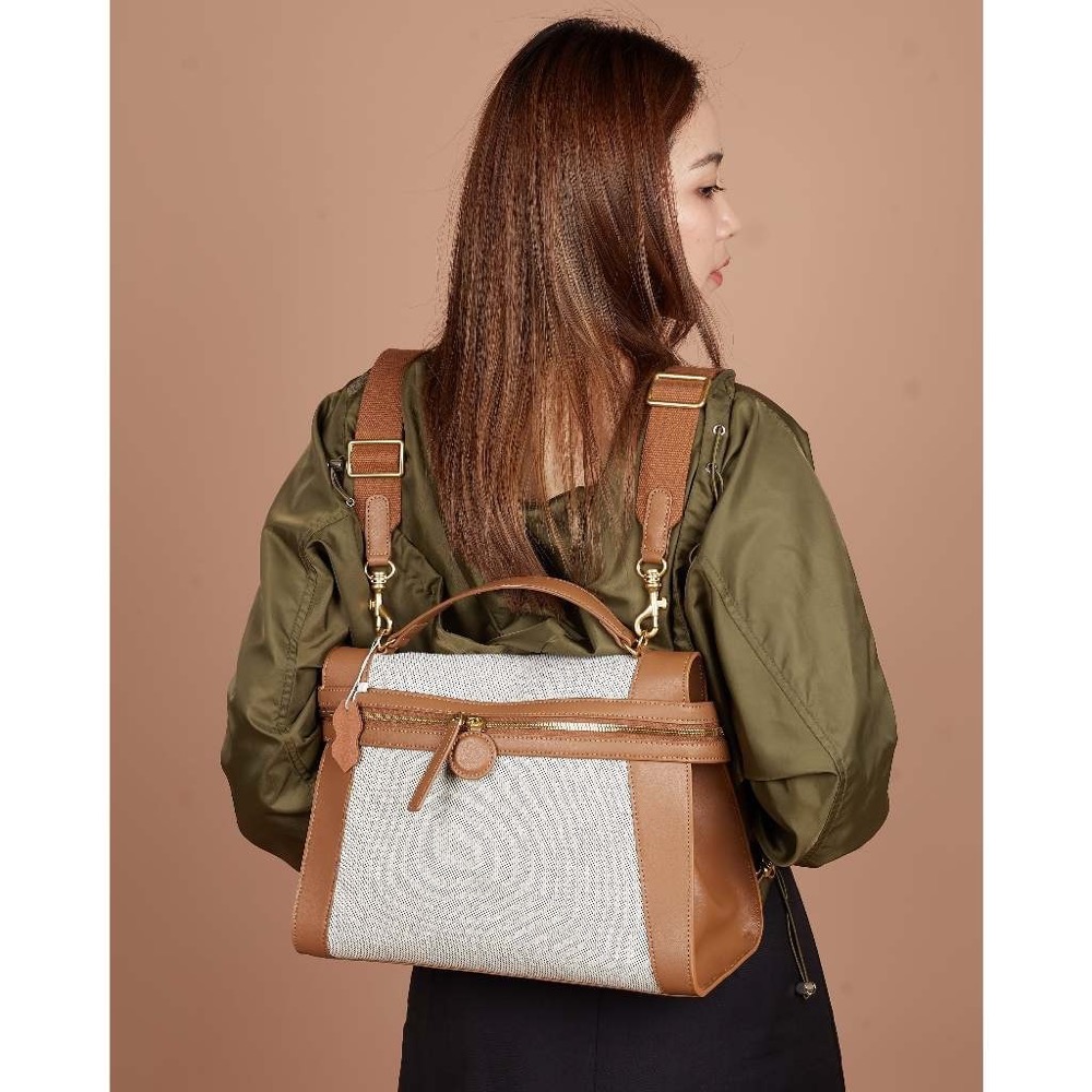 Anonymous Cilla Double Straps 32 Encru Swift Leather No Brand (Tas kulit)