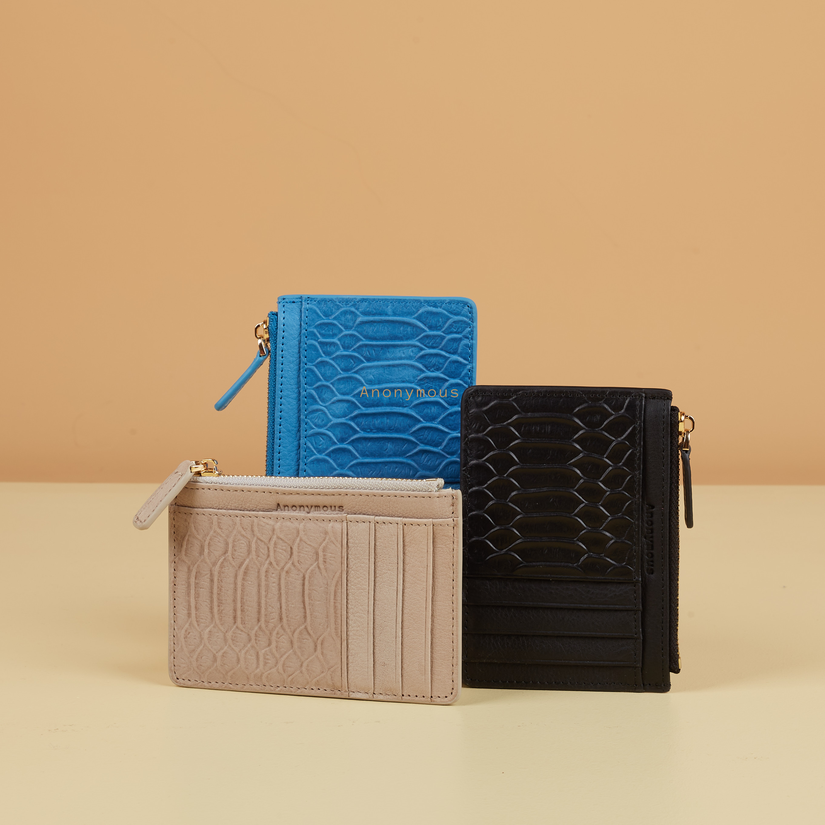 Anonymous Jette Card Holder Python Embossed (Card Holder Kulit)