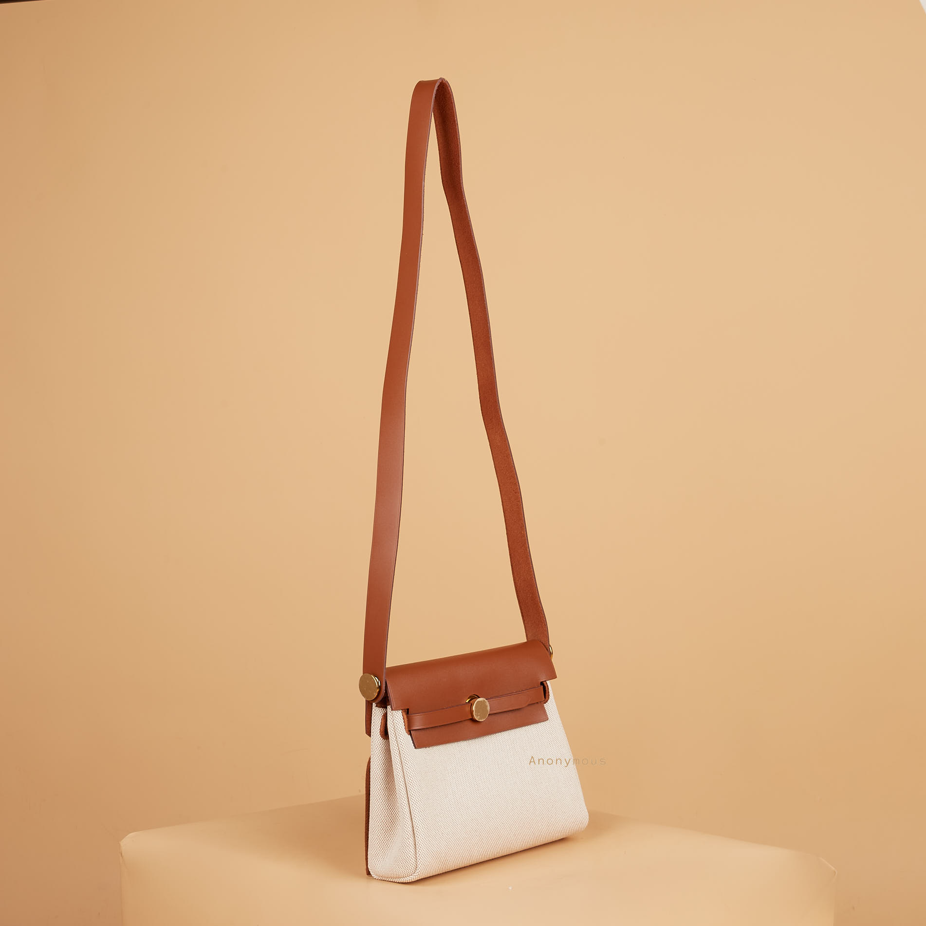 Anonymous Aspen 20 Ecru Canvas Bag GHW