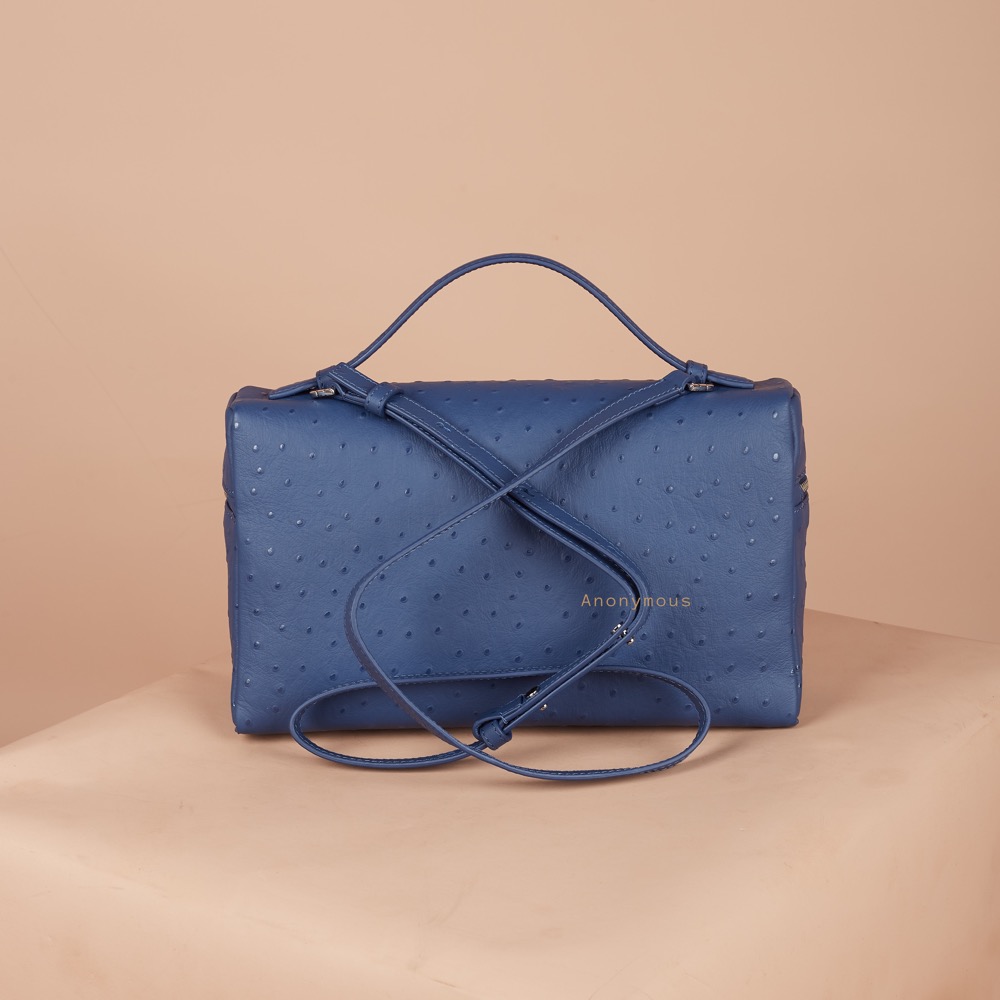 Anonymous Lola Bag L27 Ostrich PHW No Brand (Tas Kulit)
