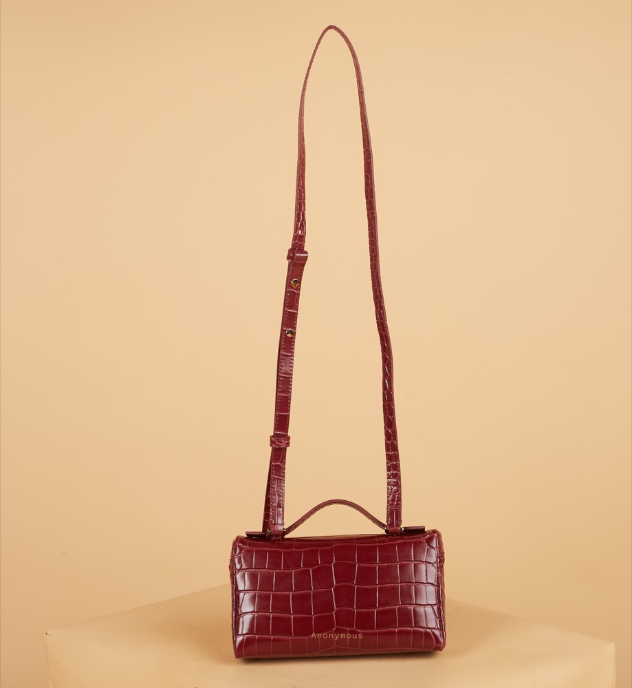 Anonymous Lola Bag L19 Croco Embosse Leather No Brand (Tas Kulit)