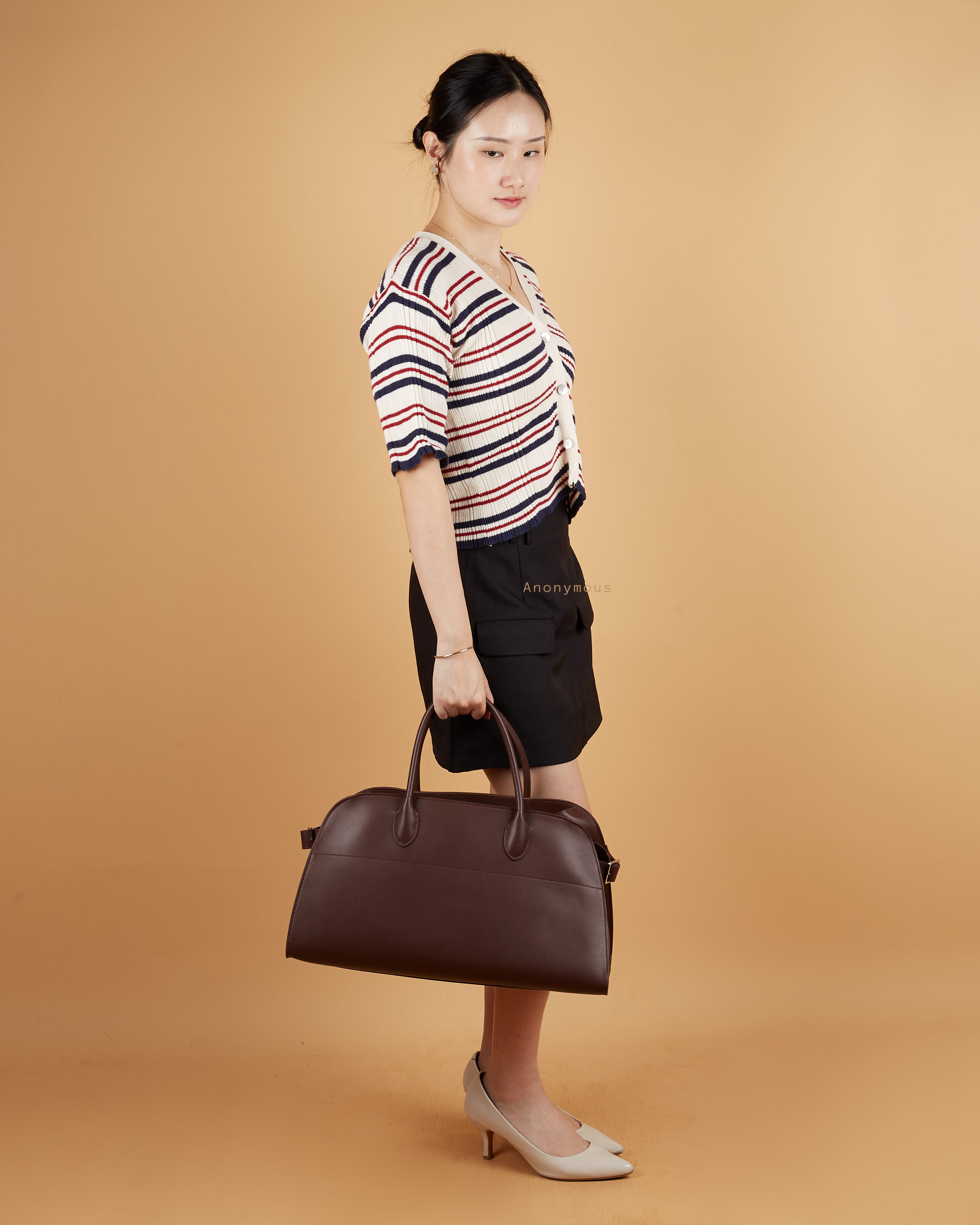 Anonymous Monthy 44 East West Tote Swift Leather
