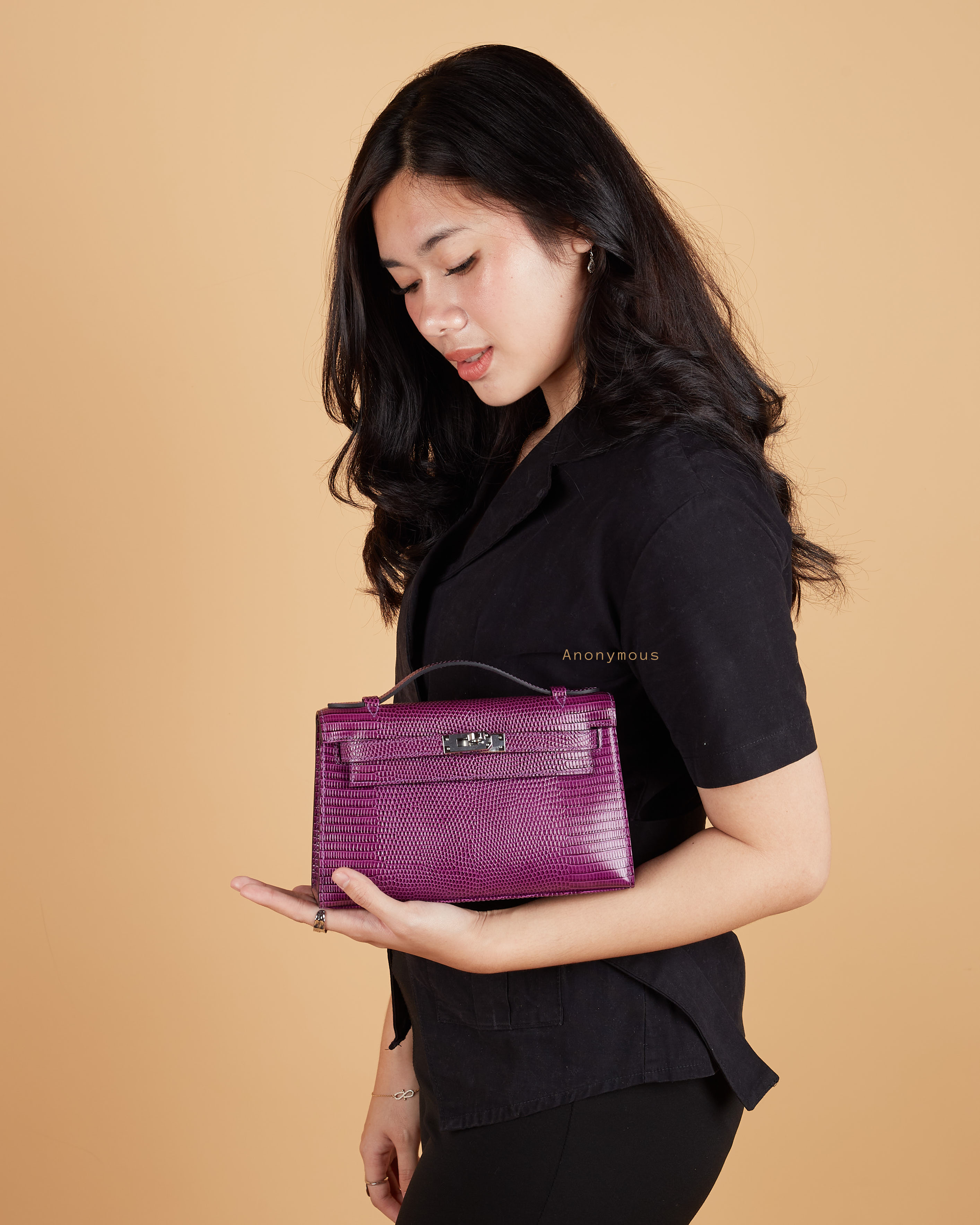 Anonymous Kylee Pochette Lizard P22 No Brand (Tas Kulit)
