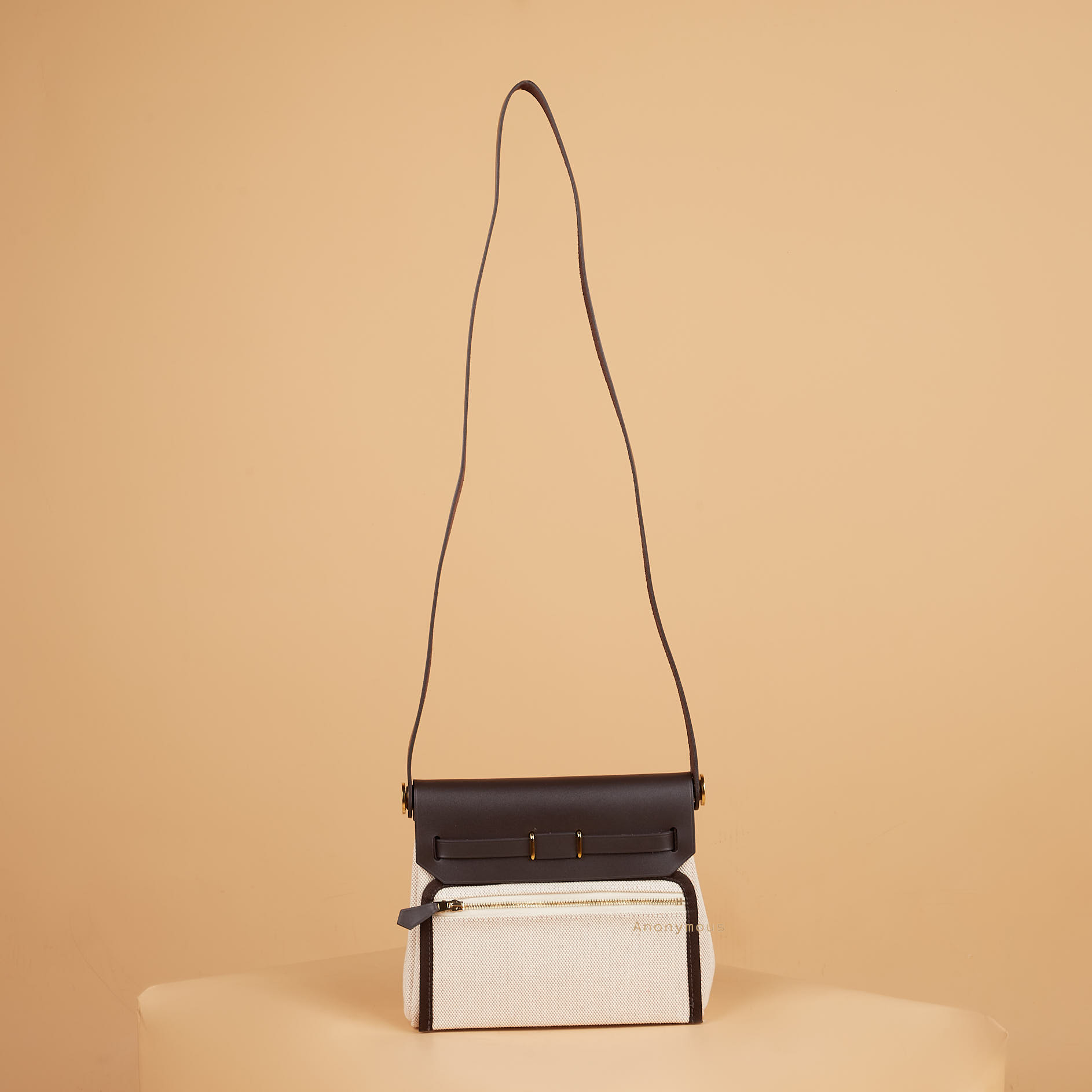 Anonymous Aspen 20 Ecru Canvas Bag GHW