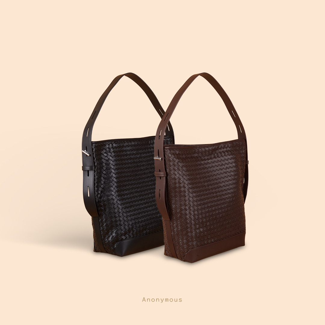 Anonymous Michio Tote Bag Swift Leather Matte No Brand (Tas Kulit)
