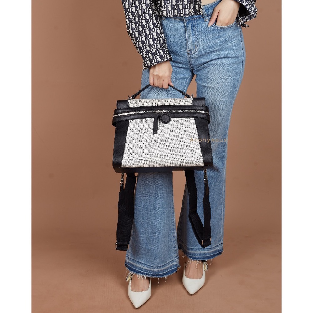 Anonymous Cilla Double Straps 32 Encru Swift Leather No Brand (Tas kulit)