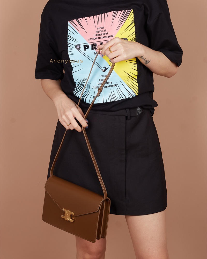 Anonymous Envy 22 Double Compartment Sling Bag Swift Leather No Brand (Tas Kulit)
