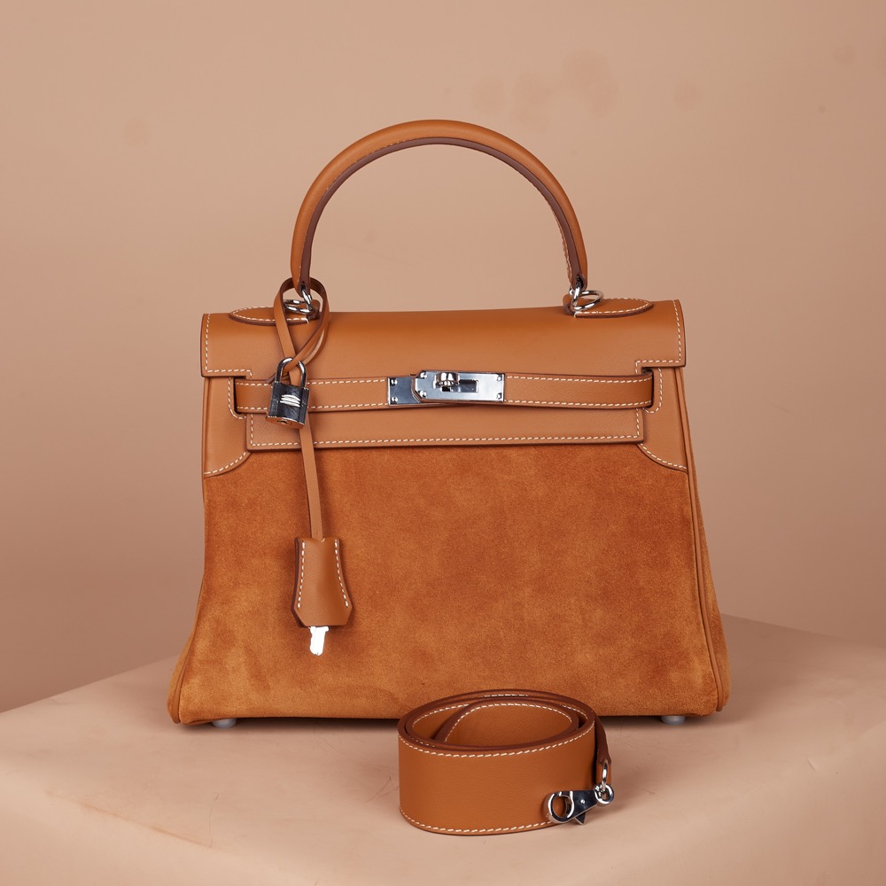 Anonymous Cara Bag K28 Swift Suede Leather GHW No Brand (Tas Kulit)