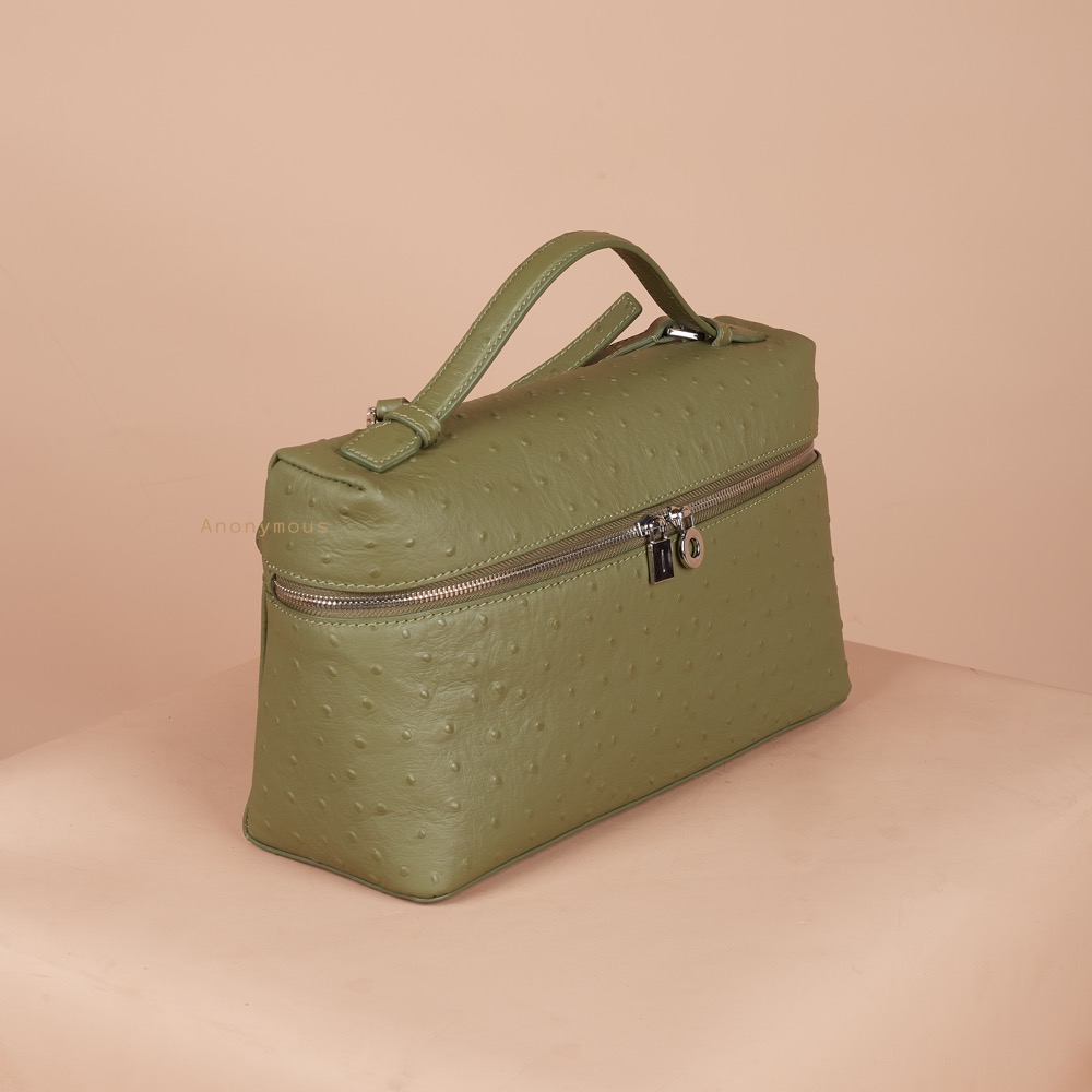Anonymous Lola Bag L27 Ostrich PHW No Brand (Tas Kulit)