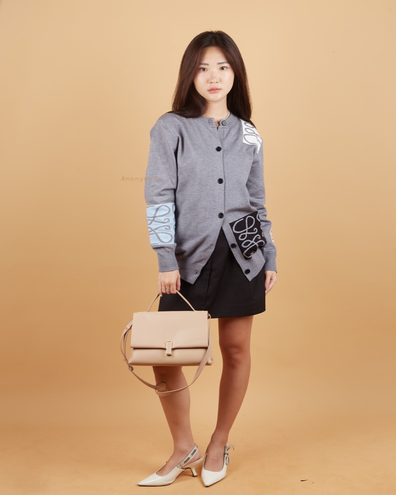 Anonymous Maria Flap Enamel Logo Leather No Brand (Tas Kulit)