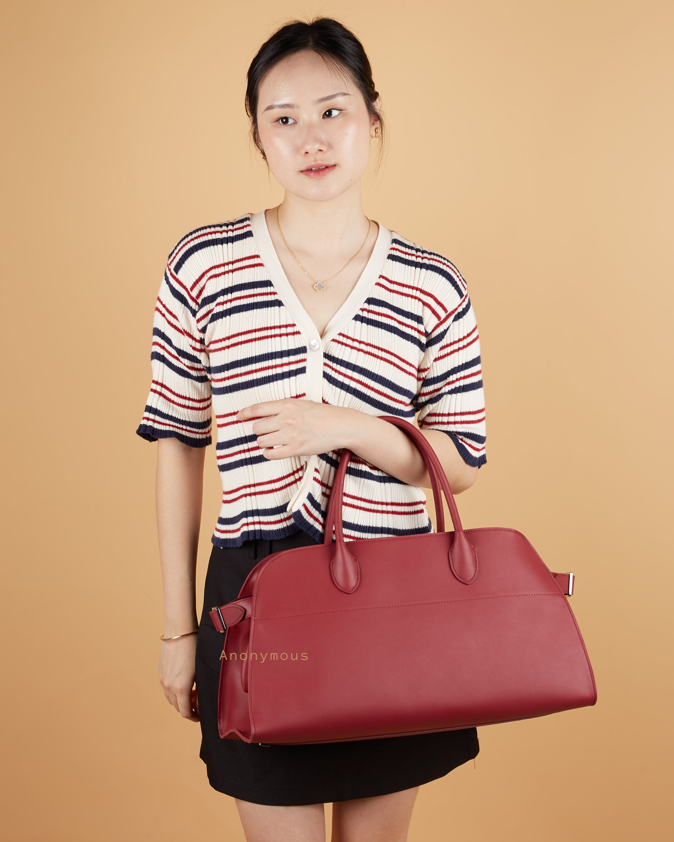 Anonymous Monthy 44 East West Tote Swift Leather