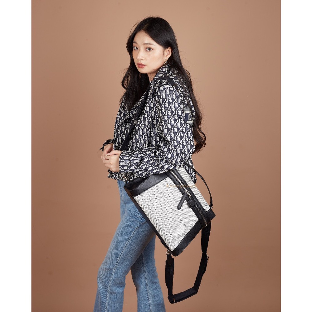 Anonymous Cilla Double Straps 32 Encru Swift Leather No Brand (Tas kulit)