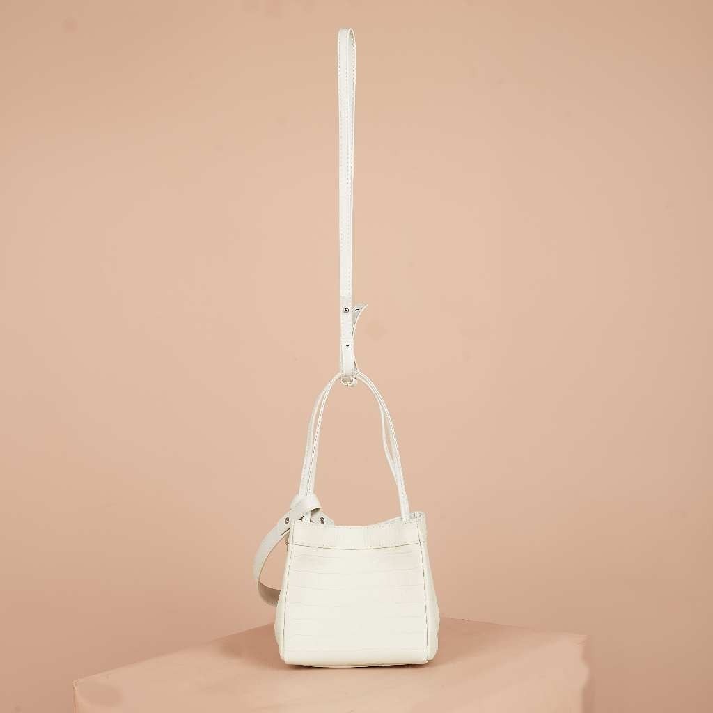 Anonymous Willow Mini Bucket Bag Croco Embosse Leather No Brand (Tas Kulit)