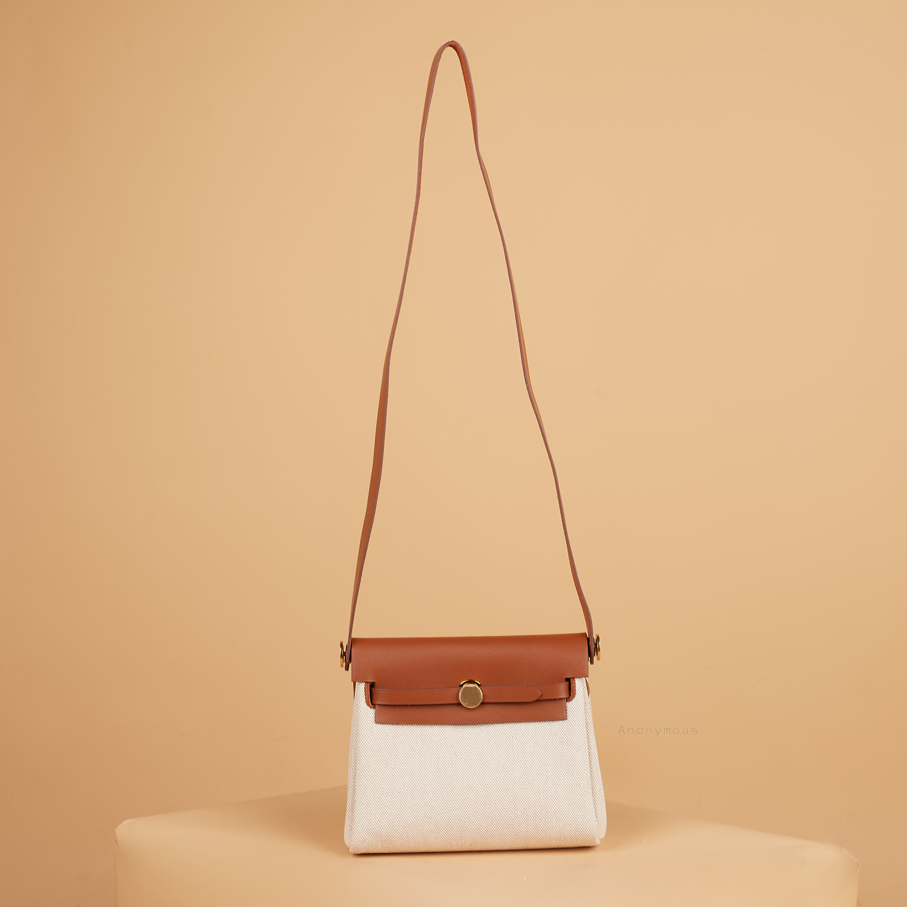 Anonymous Aspen 20 Ecru Canvas Bag GHW