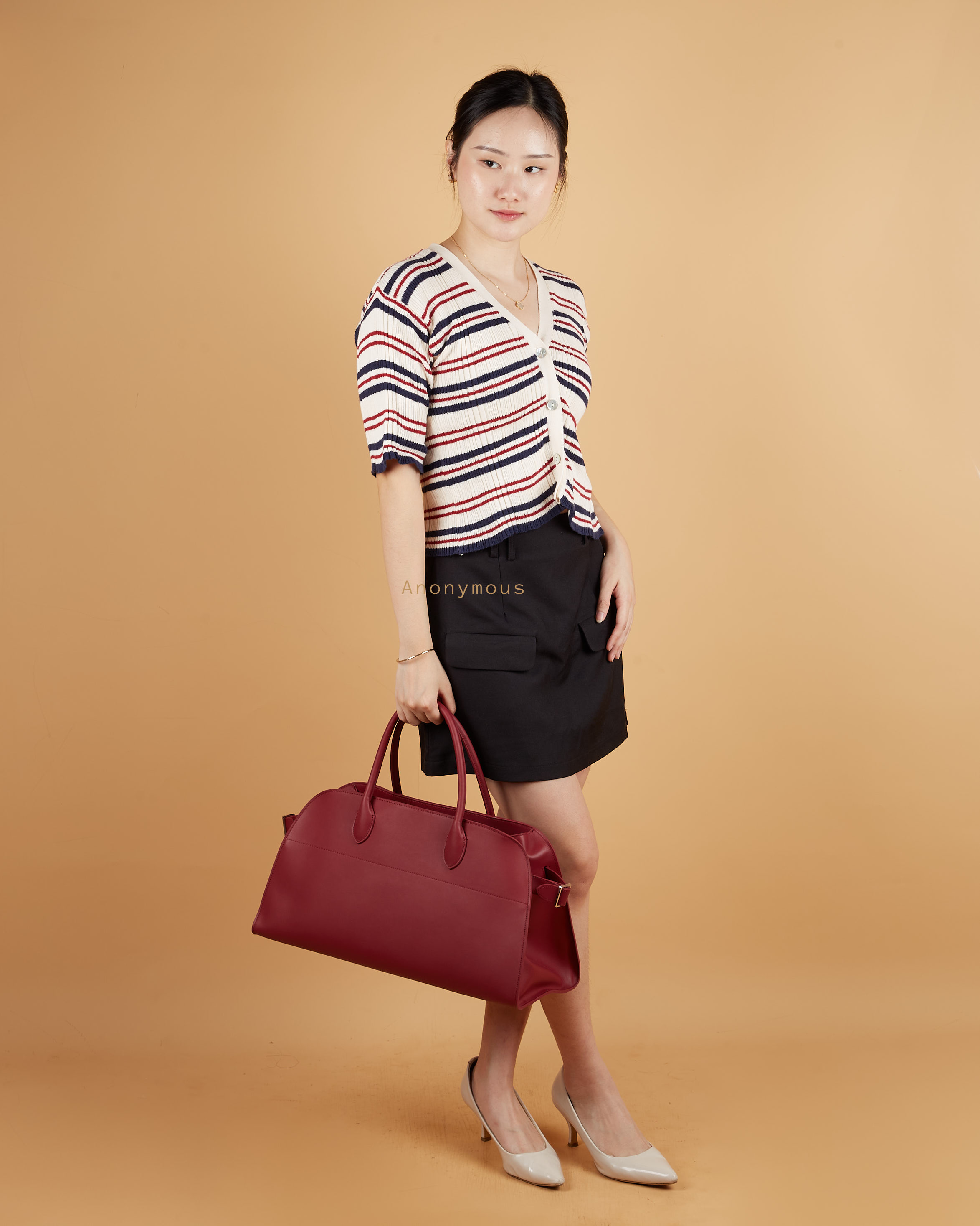 Anonymous Monthy 44 East West Tote Swift Leather