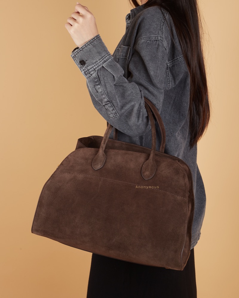 Anonymous Monthy Tote Bag 39 Suede Leather No Brand (Tas Kulit)