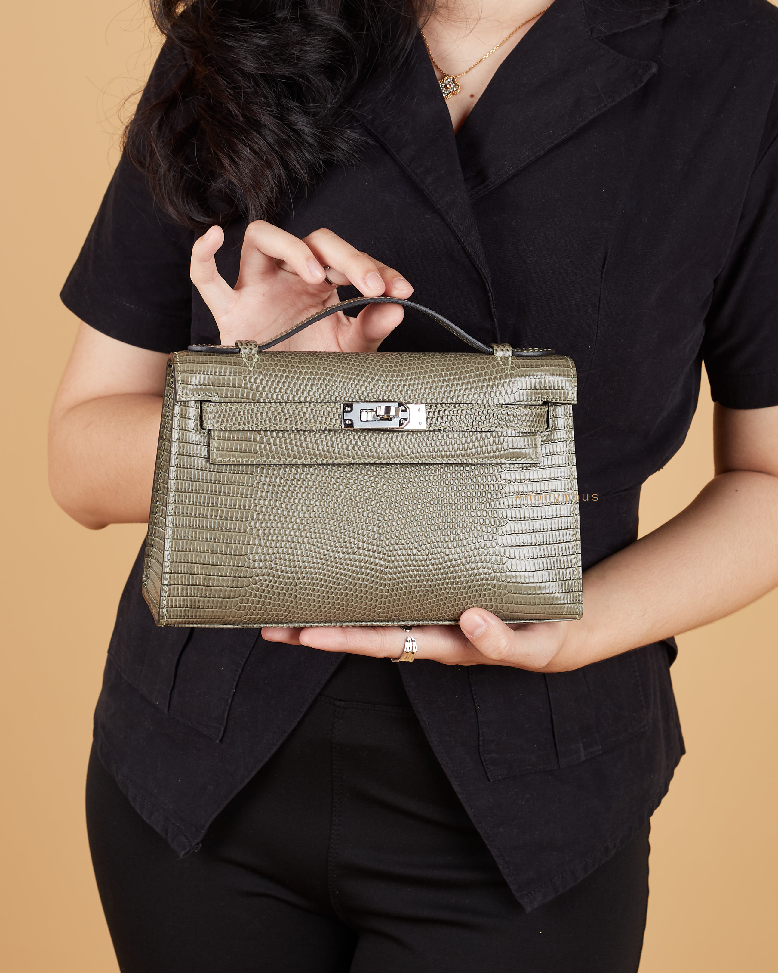Anonymous Kylee Pochette Lizard P22 No Brand (Tas Kulit)