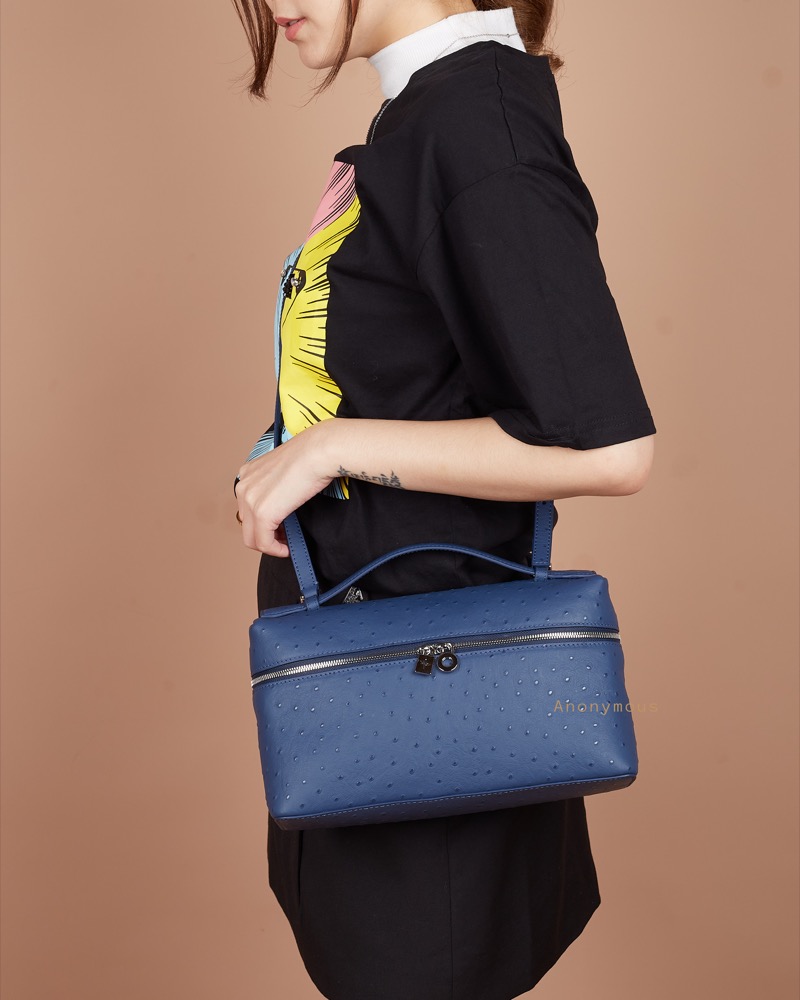 Anonymous Lola Bag L27 Ostrich PHW No Brand (Tas Kulit)