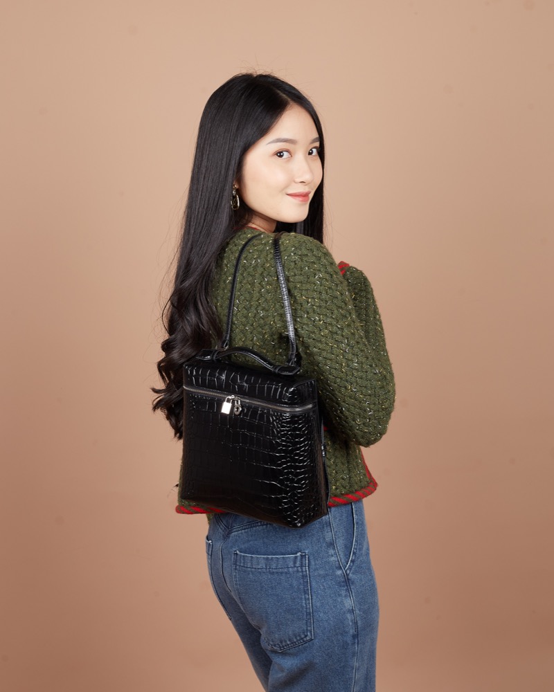 Anonymous Louise Backpack Croco Leather No Brand (Tas Kulit)