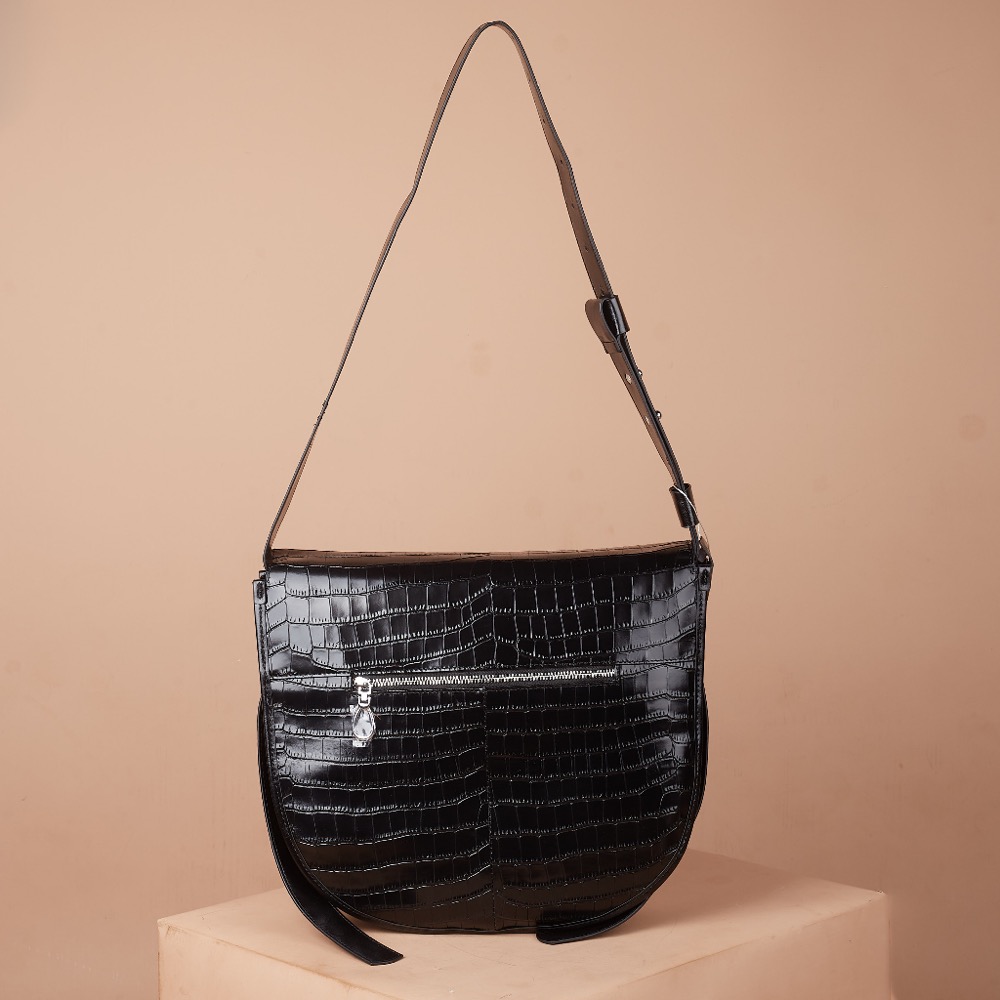 Anonymous Juno 34 Shoulder Bag Croco Embosse No Brand (Tas Kulit)