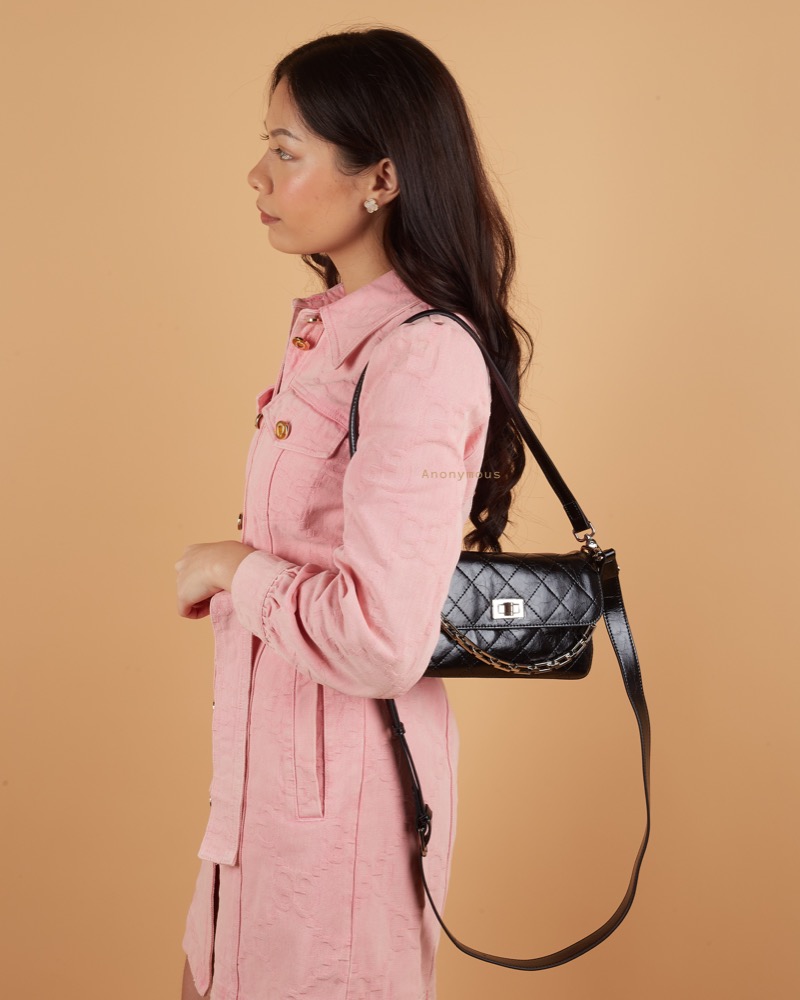 Anonymous Her Bag Diamon Quilted No Brand (Tas Kulit)