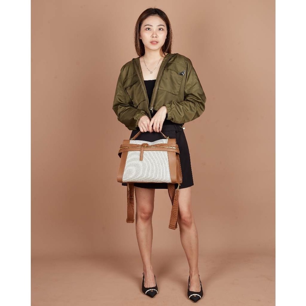 Anonymous Cilla Double Straps 32 Encru Swift Leather No Brand (Tas kulit)