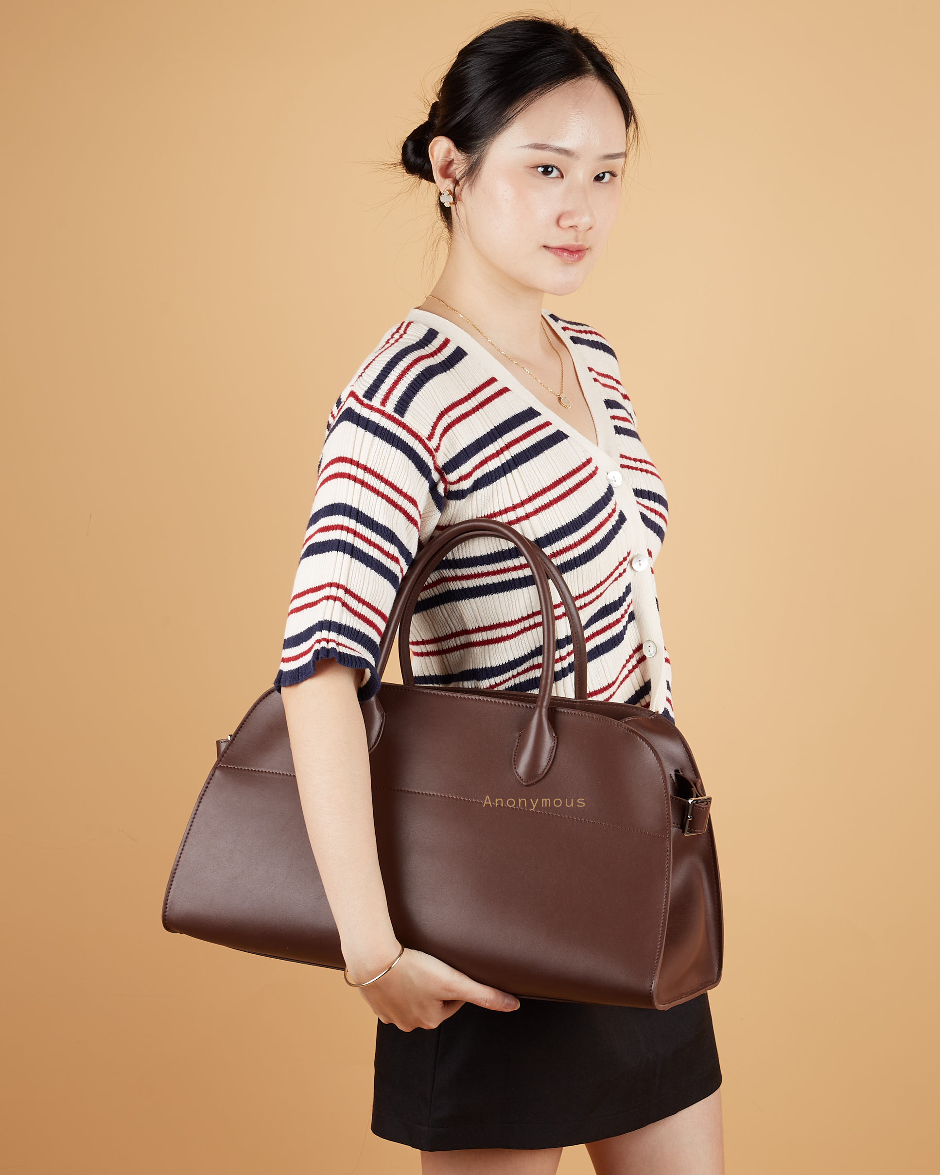 Anonymous Monthy 44 East West Tote Swift Leather