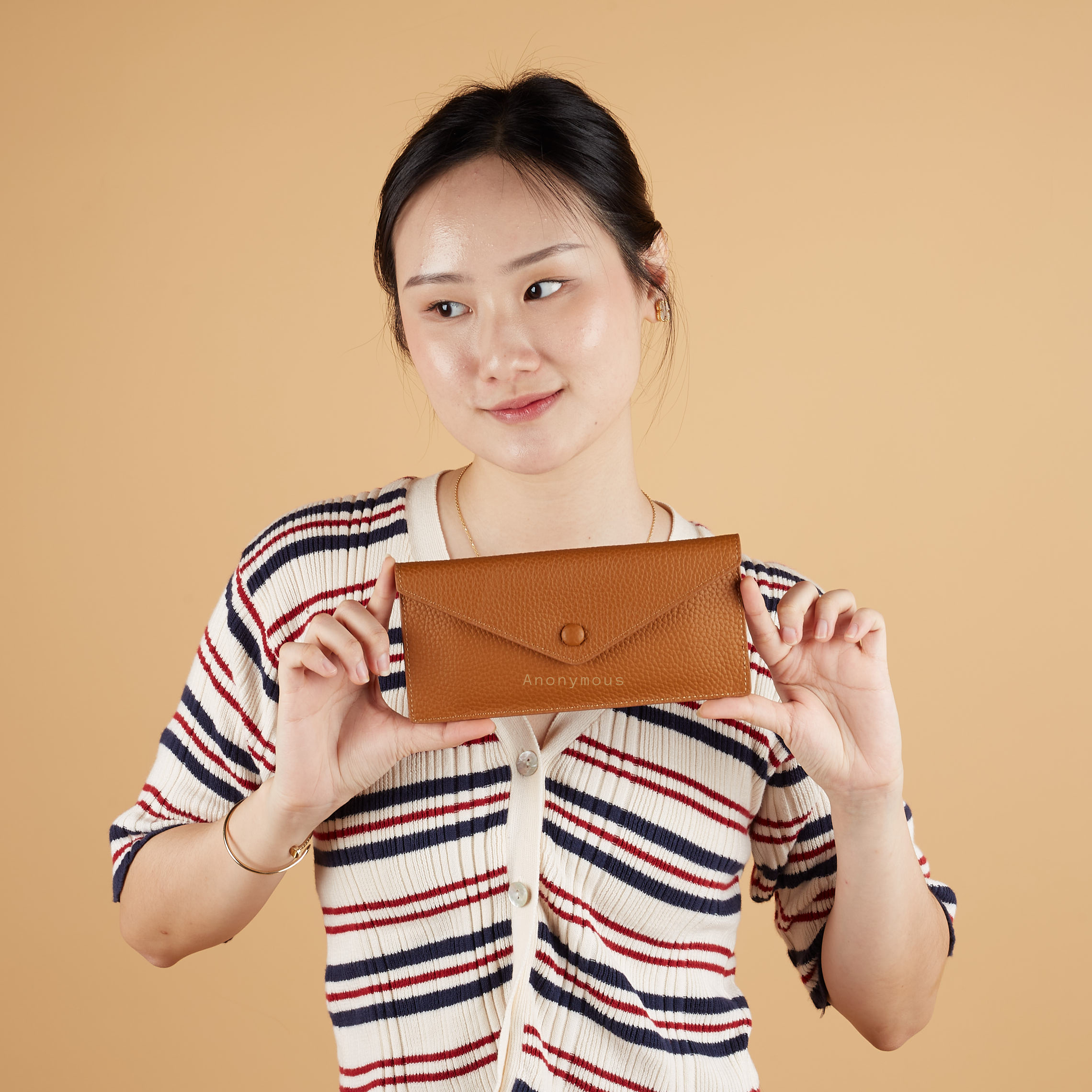 Anonymous Vee Slim Long Wallet Togo No Brand (Dompet Kulit)