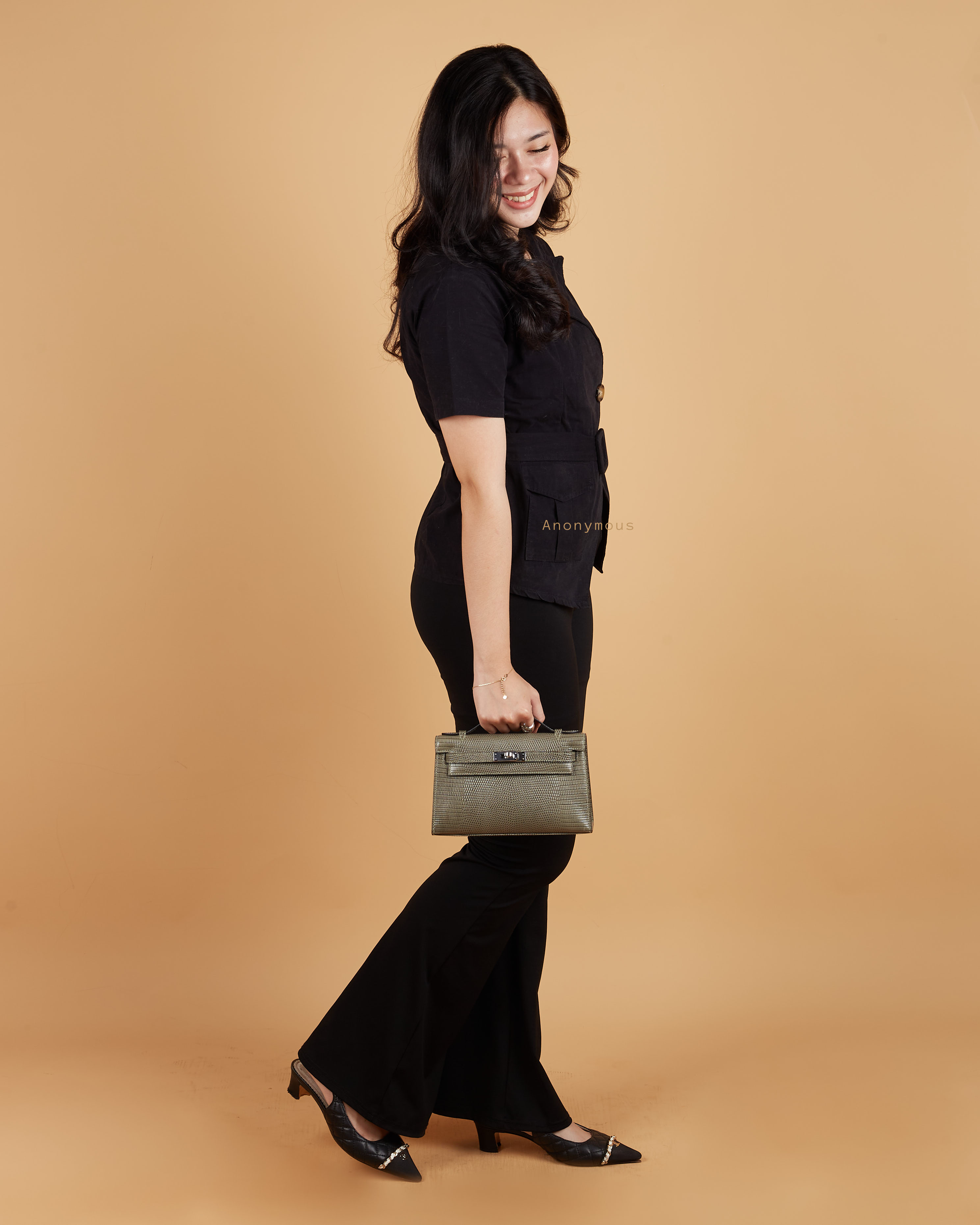 Anonymous Kylee Pochette Lizard P22 No Brand (Tas Kulit)