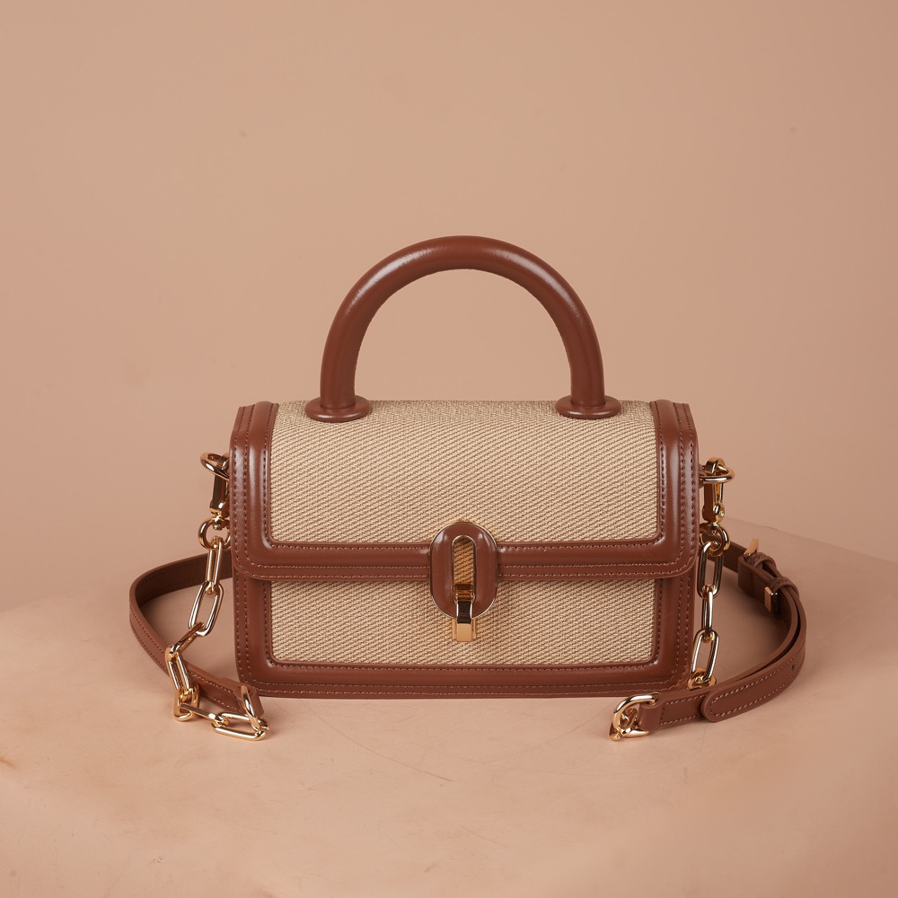 Anonymous Olga Top Handle Encru Swift Leather No Brand (Tas Kulit)