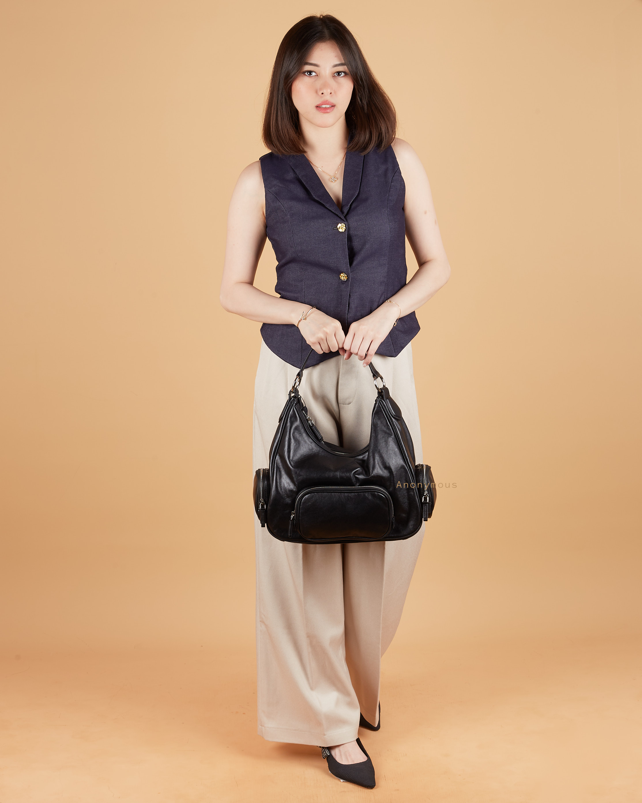 Anonymous Denada W/ 2 Pockets Swift Leather No Brand (Tas Kulit)