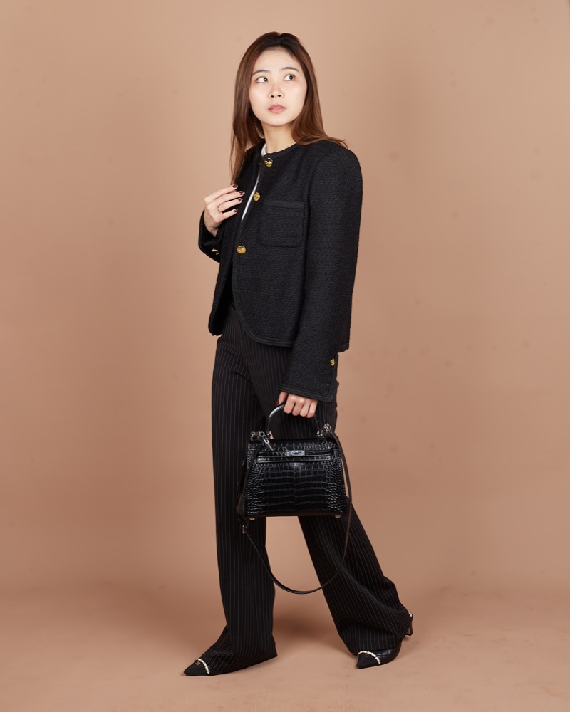 Anonymous Cara Bag K25C Croco Embossed Leather No Brand (Tas Kulit)