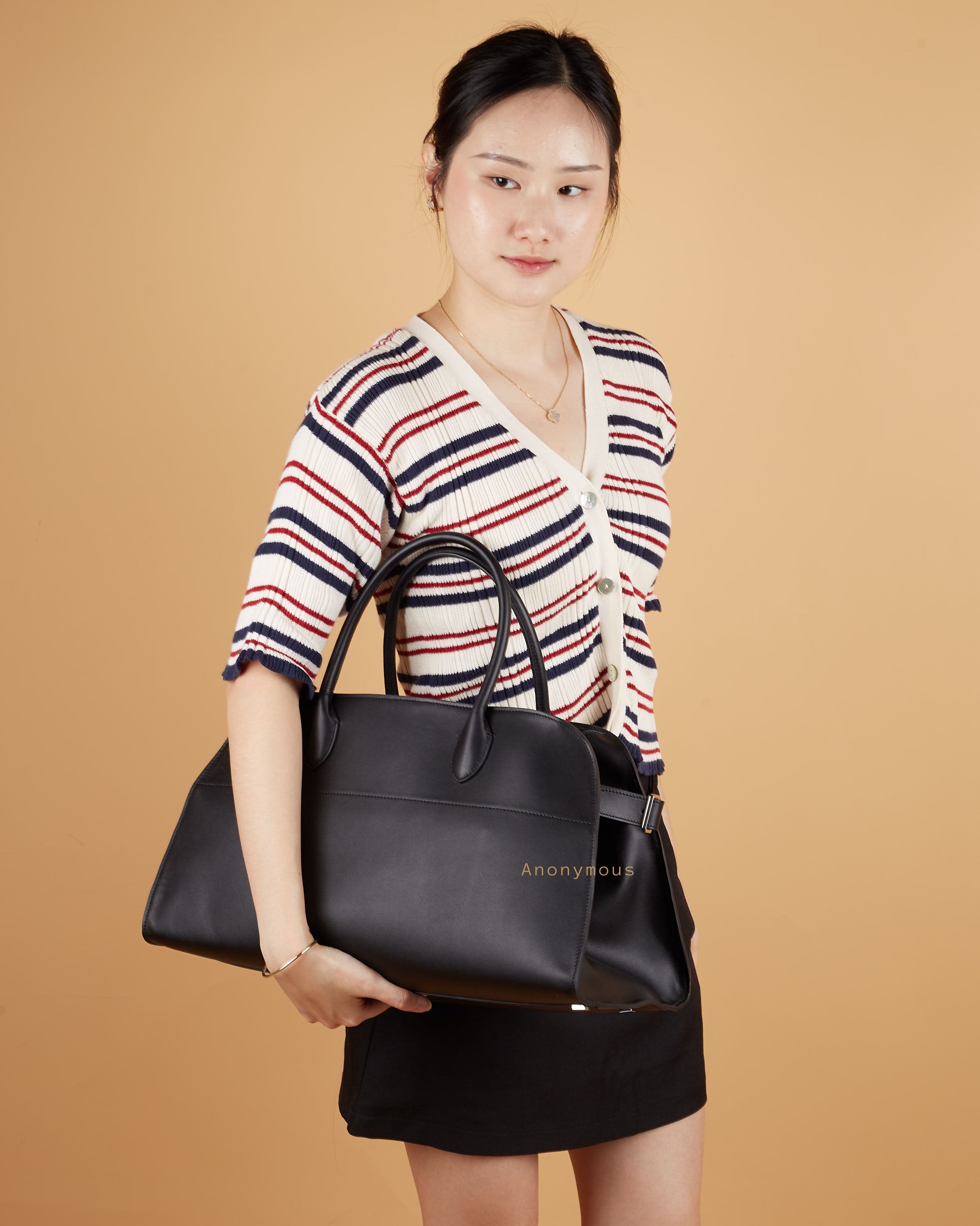 Anonymous Monthy 44 East West Tote Swift Leather