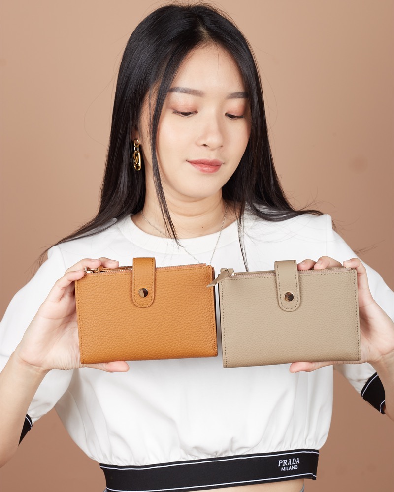 Prilly Wallet Grained Leather No Brand (Dompet Kulit)