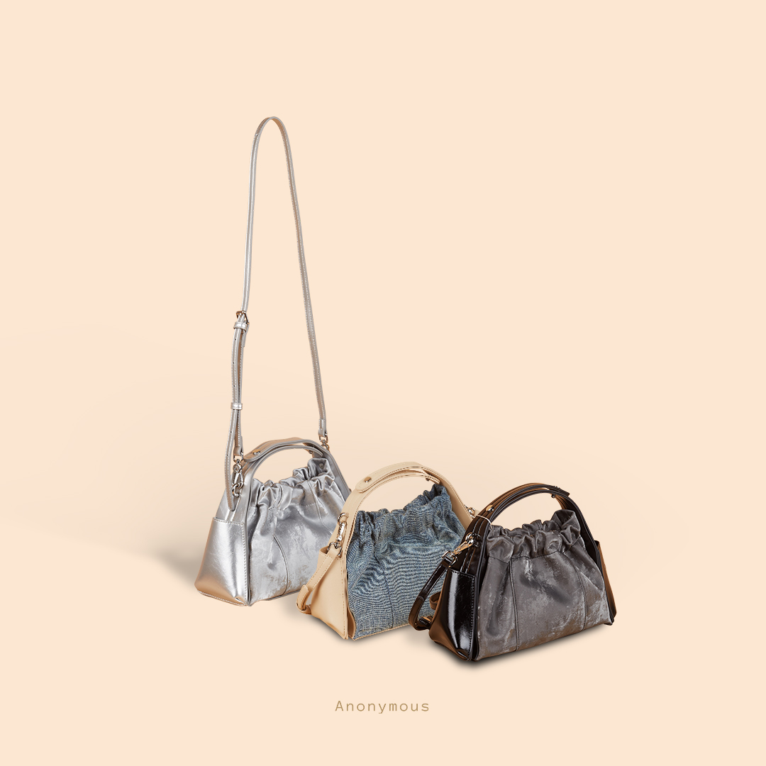 Anonymous Ellen Bag Leather Denim No Brand (Tas Kulit)