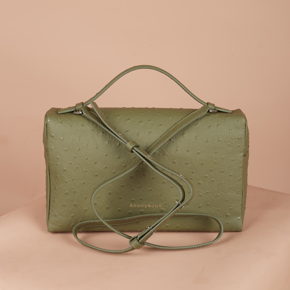 Anonymous Lola Bag L27 Ostrich PHW No Brand (Tas Kulit)